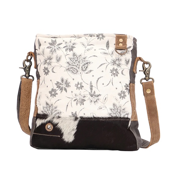 Myra Bag Floral and Hairon Albino Shoulder Bag - Picture 1 of 9